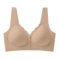 thumbnail image 5 of MEICHEN High Support Front Closure No Underwire Bras for Women Adjustable Strap Full Coverage Jelly Bras Comfortable Seamless Underwear, 5 of 6