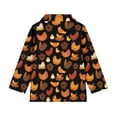 thumbnail image 5 of Psesaysky Girls Funny Rooster Farmhouse Print Fleece Long Sleeve Shirts Soft Half Zip Pullover Sweatshirt Stand-up Collar Kids Athletic Winter Jacket 10-11 Years, 5 of 6