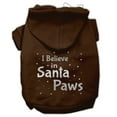 thumbnail image 6 of Christmas Pet, Dog  Cat Hoodie Screen Printed, "I Believe In Santa Paws", 6 of 11