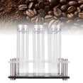thumbnail image 3 of Yajisi 6‑Pack Glass Coffee Bean Tubes with Acrylic Stand – Airtight 2oz Storage Vials for Home, Store, or DIY Coffee Display, 3 of 11
