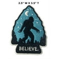 thumbnail image 2 of Bigfoot Arrow Embroidered Patch Iron/Sew-On Applique X-Files Cryptid Mystery, 2 of 2