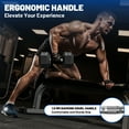 thumbnail image 5 of 135 lb Dumbbell Set with Rack, Rubber Encased Hex Free Weights for Home Gym Strength Training, 5 of 6