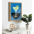 thumbnail image 5 of Kate and Laurel Blake Margarita Framed Printed Glass Wall Art by Amber Leaders Designs, 16x20 Natural, Modern Colorful Drink Art for Wall Decor, 5 of 6