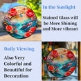 thumbnail image 4 of Cut Flower Landscape Stained Glass Suncatcher Colored Handmade Window Hangings Glass Suncatcher Crafts Kits for Indoor Garden Christmas Decoration 16x16cm(1), 4 of 7
