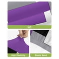 thumbnail image 4 of Purple Grey Black Geometric Bar Stool Covers Set of 6, Middle Century Art Abstract Aesthetics Stretch Bar Chair Covers with Backs, Removable Pub Counter Chair Cover for Kitchen Dining Room Cafe, 4 of 7