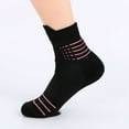 thumbnail image 2 of B&Q 5 Pairs Mens Ankle Mid Cut Quarter Crew Black Athletic Cotton Cushioned Running Casual Sports Basketball Hiking Socks, 2 of 5