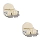 thumbnail image 4 of Toystoory Ángulo de desmontaje sin costuras y altura ajustable ventosa de vacío estante de ducha estante de ducha reutilizable blanco leche leche blanca 2piezas, 4 of 6