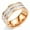 rosegold, variant on Gold Rings for Women,Reliable Structure Fashion Rings for Women,Skin-Adaptable Tarnish Free Gold Rings,Rosegold Plated