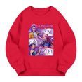 thumbnail image 3 of Moonsky Sudadera de cuello redondo Pop De-on - Sudadera de manga larga con estampado del cantante HUNTR/X - Sudadera de cuello redondo y manga larga para hombre y mujer Rojo 140, 3 of 4