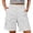 v#51White73, variant on Rggeeun Women Shorts Solid Color Elastic High Waist Buttons Cargo Knee-Length Loose Fit Soft Breathable With Pockets For Summer Play Sports Kawaii Hot Pants,Navy,S
