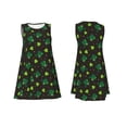 thumbnail image 7 of Rocae St. Patrick's Day8 for Sleeveless Dresses Summer Casual Ruffle Sleeveless Cute Crew Neck Flowy Dress with Pockets, 7 of 7