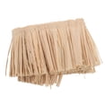 thumbnail image 1 of Borlas de paja de rafia natural para manualidades, falda de hierba hawaiana, bolso para hacer decoraciones para fiestas de bodas, ideal para decoración del hogar y fiestas, 1 of 7