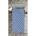 thumbnail image 3 of Ambesonne Floral Quilted Bedspread Set 2 Pcs, Small Spring Daisies, Twin Size, Pale Yellow Violet Blue, 3 of 3