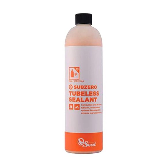 Orange Seal - Subzero Formula Tubeless Bike Tire Sealant | Effective Down to -20 Fahrenheit | for Fat Bike, MTB, Road, CX and Gravel Bicycle Tires | 16oz Refill