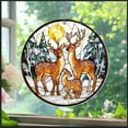 thumbnail image 5 of AatoeaX Deer Family Stained Glass - Art Acrylic Ornament: Nature Scene, Wildlife Decor, Hanging Panel for Home & Window, 5 of 7