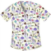 Swirley Bouquet Mock Wrap Top