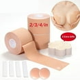 thumbnail image 1 of Breast Lift Tape, Sticky Boob Tape for Large Breast Self Adhesive Breast Tape with Eusable Nippleless Covers Beige, 1 of 6