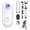 White-No Memory Card, variant on Homemoh 4K/1080P Motorcycle Camera, HD Mini Wearable Body Adventure Action Cameras, 360° Rotation Portable Wearable Mini Action Cam for Cycling, Diving, Dashcam(64GB memory card + card reader)