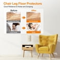 thumbnail image 2 of 24 protectores de silicona para patas de silla, almohadillas de fieltro para muebles para pisos de madera, protectores de goma para patas de silla para pisos de madera, tapas para patas de silla, cubi, 2 of 4