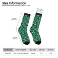 thumbnail image 4 of Goofa Monstera Leaves Printed Men's Crew Socks, Soft Durable Breathable Moisture-Wicking with Odor Control Cotton socks, 4 of 9