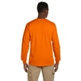 thumbnail image 2 of Gildan Ultra Cotton® 6 oz. Long-Sleeve Pocket Men T-Shirt Safety Orange Large, 2 of 3