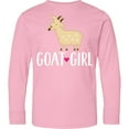 thumbnail image 3 of Inktastic Goat Girl Farm Animal Long Sleeve Youth T-Shirt, 3 of 5