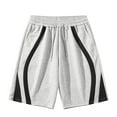 thumbnail image 1 of pstuiky Pantalones cortos para hombre, Pantalones cortos deportivos casuales de moda para hombre, holgados, con bolsillos y cordón Pantalones cortos cargo, 1 of 5