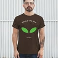 thumbnail image 4 of Alien Eyes T-shirt Funny Space UFO Hunter Believe Flying Saucer Universe July 2 World UFO Day Stay Weird Men's Tee, 4 of 7
