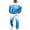 Light Blue, variant on Men's Tracksuits 2 Piece Set Color Patchwork Loose Fit Hoodie Sweatshirt and Joggers Sweatpants Sets Versatile Fall Winter Long Sleeve Pullover Suit with Pocket