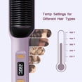 thumbnail image 3 of Cepillo alisador de pelo con iones negativos, peine alisador de pelo, cepillo alisador de pelo con función anti-escaldaduras, bloqueo automático de temperatura y función de apagado automático, 3 of 5