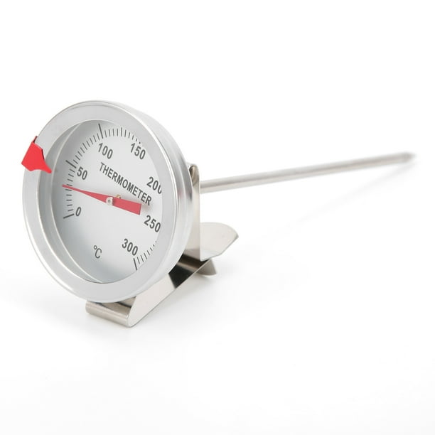 Termómetro para freír de acero inoxidable, herramienta de medición con dial de 5 cm para bandeja de aceite TTE3512530cm