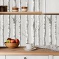 thumbnail image 5 of Peel and Stick Wallpaper Contact Paper Birch Tree Trunk Neutral Gray Beige Woodland Self Adhesive and Removable 24in x 118in, 5 of 8