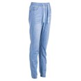 thumbnail image 4 of Pantalones vaqueros de cintura elástica con cordón para mujeres casuales(Azul claro-XXXL) Nituyy pantalón, 4 of 6