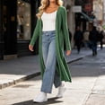 thumbnail image 5 of DIOAZUD Women's Plus Size Ribbed Knit Cardigan Extra Long Open Front Long Sleeve Floor Length Cardigan Sweater Soft Lightweight, 5 of 8