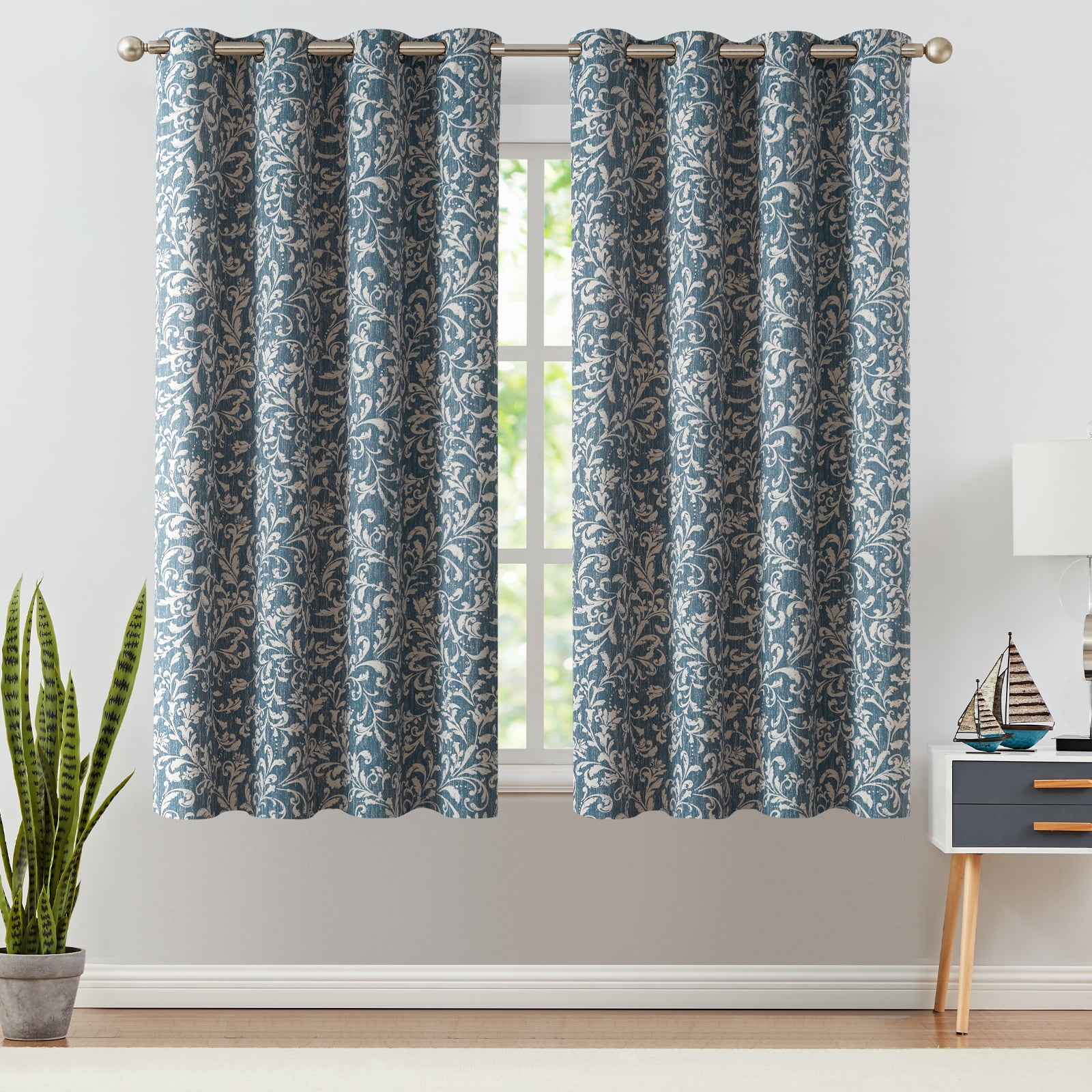 Vintage Country Living Room Curtains