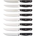 thumbnail image 1 of Amazon Basics - Juego de cuchillos para carne de cocina, 8 piezas, color negro, 1 of 8