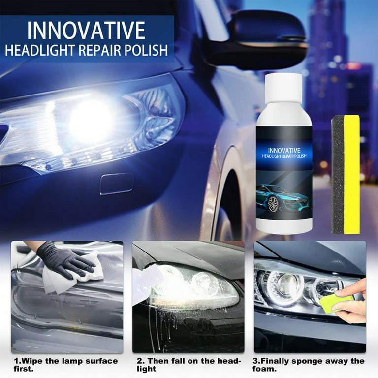 Car Headlight Restoration Polishing Kits Headlamp Scratch Remover Repair  Cleaning Paste Remove Oxidation Headlight Polish Liquid - AliExpress