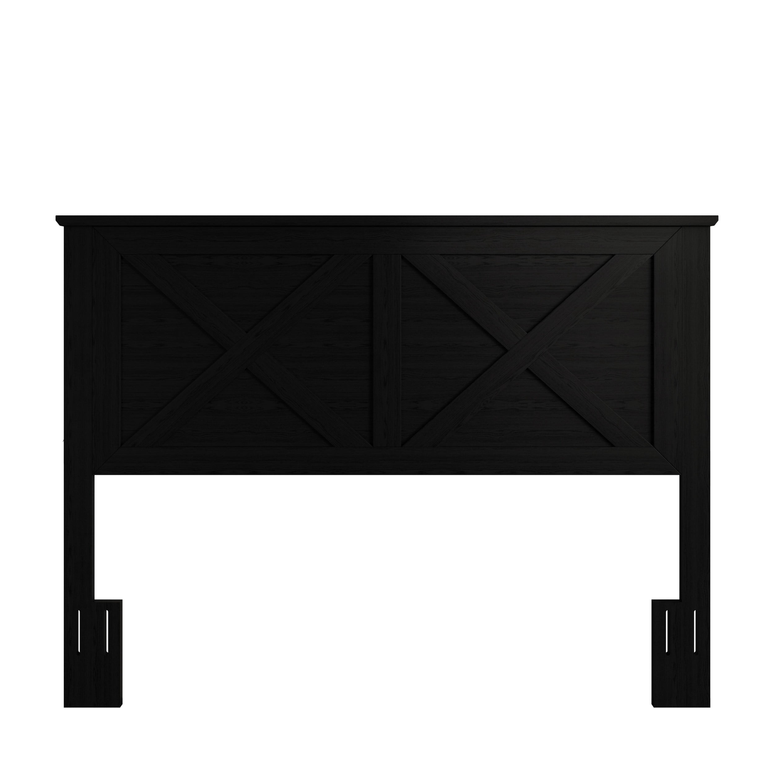 Home Design Raleigh Full/Queen Wood Headboard, Black