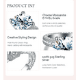 thumbnail image 4 of 5ct Moissanite Rings for Women D Color VVS1 Moissanite Diamond Rings, Engagement Promise Wedding Rings for Girlfriend Mother with Certificate, 4 of 7