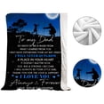 thumbnail image 2 of Fancy to My Dad from Daughter Flannel Fleece Throw Blanket 60"x50", Grateful Love Birthday Gift Throws Blankets, Happy Father's Day Present for Sofa, Super Cozy Lightweight Father Gifts Idea Style 4, 2 of 12