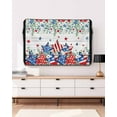 thumbnail image 5 of Independence Day Outdoor TV Cover 40 to 43 Inch Weatherproof, Eucalyptus Leaves Country Wood Grain 600D Oxford TV Covers with Waterproof Zipper, Outside Flat TV Screen Protector Size 40"Wx25"Hx4.5"D, 5 of 7
