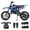 Blue, variant on Kids Dirt Bike 49cc Gas Powered - 2-Stroke Off-Road Motorcycle for Ages 13+, 24 MPH Max Speed with Shock Absorber & Dual Disc Brakes，Kill Switch, Max Load 220LBS, with Armor, BLUE