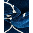 thumbnail image 4 of Unique Loom Trellis Frieze Collection Area Rug - Rounded (10' x 14' 1" Rectangle Navy Blue/Ivory), 4 of 7