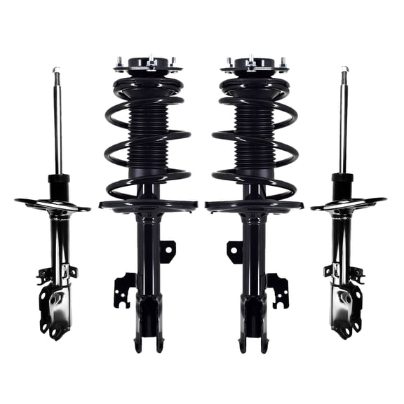 Set 4 Front Quick Complete Strut - Rear Strut For 2007 - 2011 Toyota Camry L4