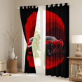 thumbnail image 3 of jejeloiu Red Racing Car Blackout Curtains Set of 2 (52x84 Each),Speed Game Gaming Window Curtains,Extreme Sport Curtains and Drapes For Boy,Breathable Home Decor, 3 of 6