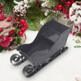 thumbnail image 5 of WozhuoToy Christmas Sleigh Toy Christmas Snowman Snowflake Statue Mini Sleigh Christmas Party Christmas Tree Pendant Holiday Plastic Sleigh Five Colors, 5 of 5