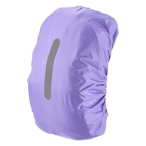 Uxcell Waterproof Backpack Rain Cover, 30L-40L Backpack Cover, Bag Rain Cover with Reflective Strap [Purple]