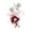 Red, variant on Elegant Women Rhinestone Flower Enamel Brooch Pin Cardigan Scarf Corsage Jewelry