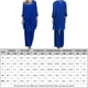 thumbnail image 2 of Cárdigan Vestido de gasa de 3 piezas, traje ahuecado para mujer, cárdigan, chaleco, pantalones, traje de vacaciones Ygjytge Azul T XL para Mujer, 2 of 6