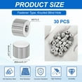thumbnail image 2 of M3 Knurled Thumb Nuts, 30pcs 304 Stainless Steel Flat Head Blind Hole Round Knob Fasteners Screw Cap for 3D Printer Parts, D8mm x H6mm, 2 of 6